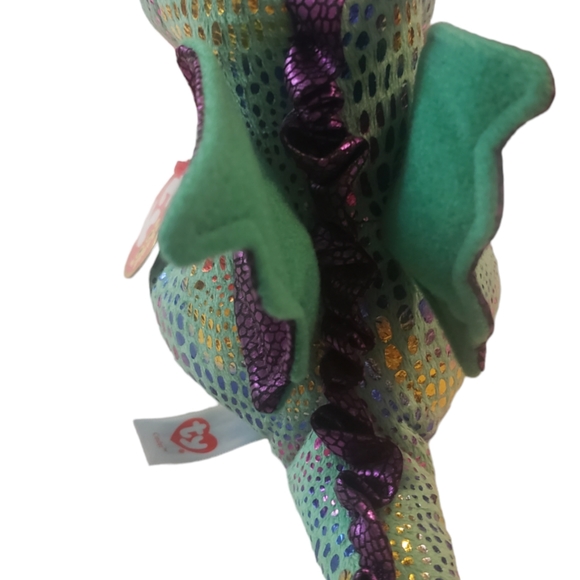 NEW Ty Beanie Boos CINDER Sparkly Flying DRAGON Drake 6" Goth, Medieval - Picture 6 of 6